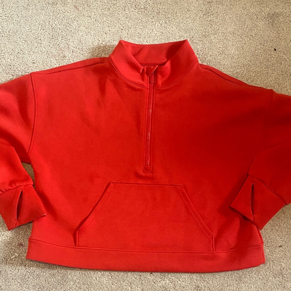 All in Motion Red girls Cowl Neck Sweater size XL kids